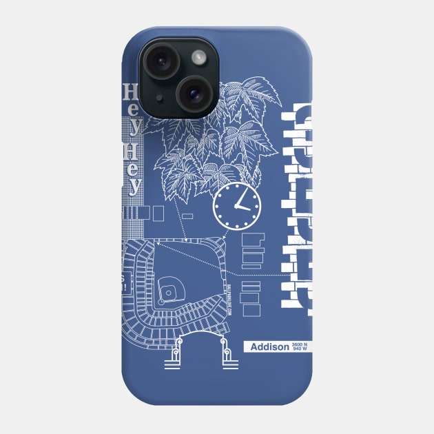 Wrigley Field - Blue Phone Case by BALLPARKLOVE