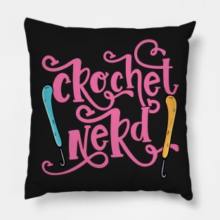 Crochet Nerd - Grandma Mom Crocheting Yarn Lover design Pillow