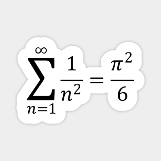 Sum Of Inverse Squared Numbers - Math And Algebra Basics Magnet