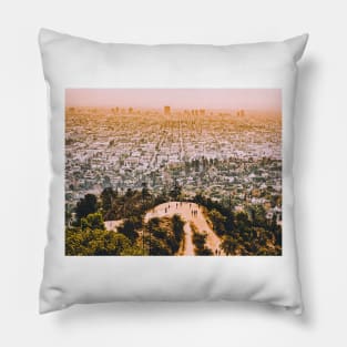 Los Angeles Vintage Post Card Pillow