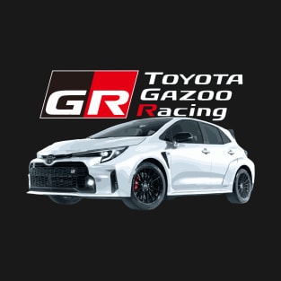 GR Corolla HOT HATCH Circuit Edition JDM White T-Shirt