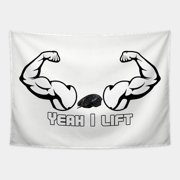 I lift mouse Tapestry by PSdesigns