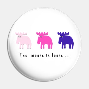 3 sweet Mooses Pin