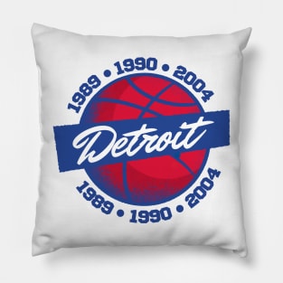 Detroit Basketball Pillow