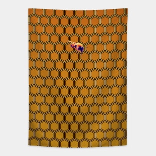 Beehive and bee Tapestry