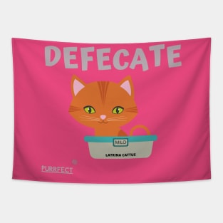 Purrfect Defecate Tapestry