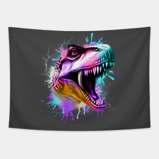 Tri-Rex Watercolor Tapestry