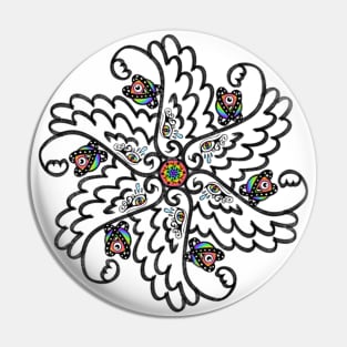 Rainbow Angel Eyes Pin