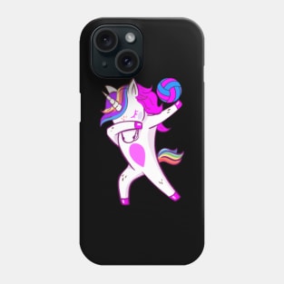 Volleyball Dabbing Cute Unicorn Player Phone Case