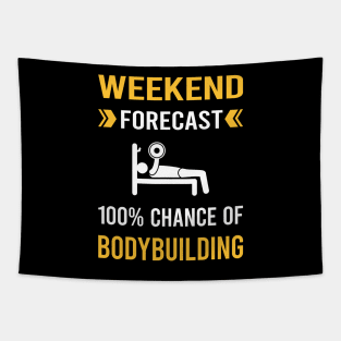 Weekend Forecast Bodybuilding Bodybuilder Tapestry