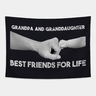 Grandpa And Granddaughter Best Friends For Life Tapestry