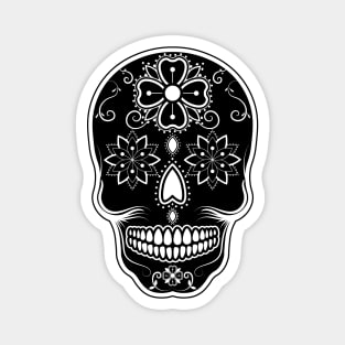 Sugar Skull/Mexican Folklore/BlackandWhitedesign Magnet