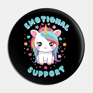 Emotional Support Unicorn Pin