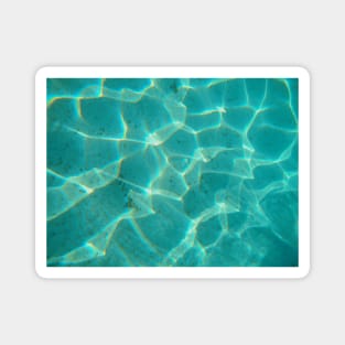 Unreal Turkish crystalline sea: abstract nature photography Magnet