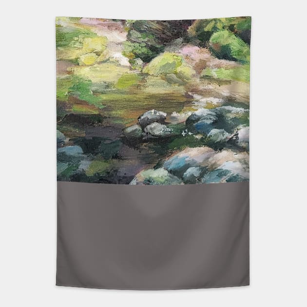 Hideout in the woods Tapestry by Remotextiles