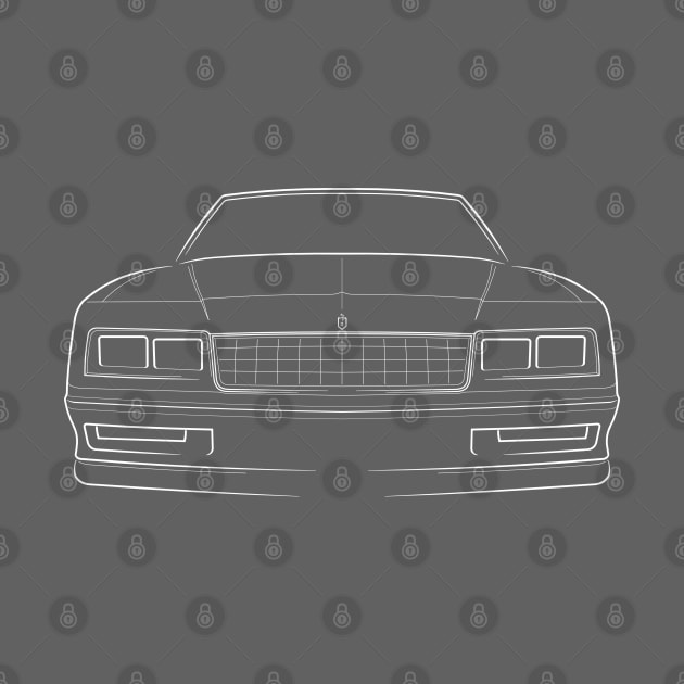 1984 Chevy Monte Carlo SS - front stencil, white by mal_photography