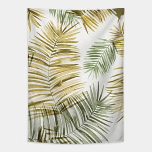 Palms branches Yellow Green Tapestry