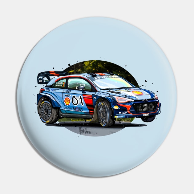 Hyundai i20 WRC - Thierry Neuville Pin by Mario Ramos Rally Art