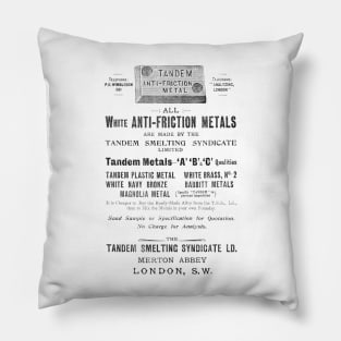 The Tandem Smelting Syndicate - 1910 Vintage Advert Pillow