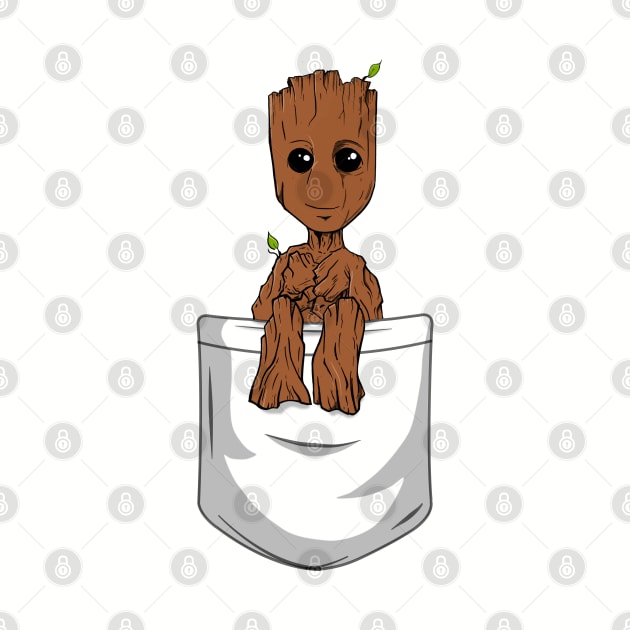 A Pocket Groot by Geekasms