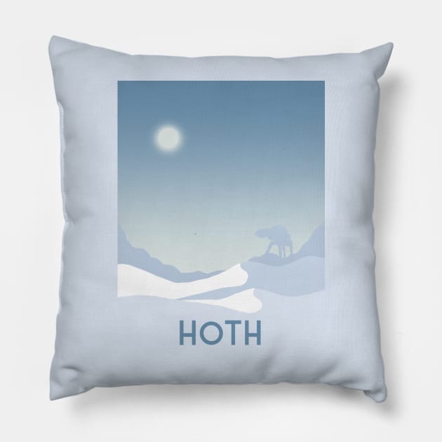 Hoth Poster Pillow by GarryDeanArt