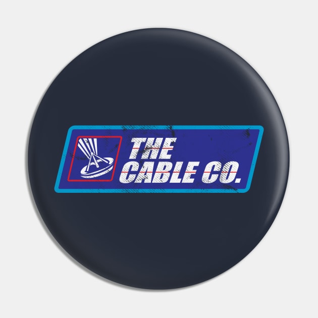 The Cable Co. Cable Guy Logo Pin by tvshirts