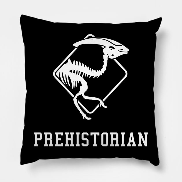 PREHISTORIC | PREHISTORIAN Pillow by VISUALUV