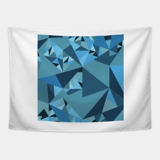 Blue Cubism Tapestry