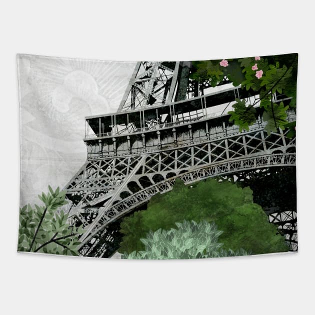 Eiffel Tower Tapestry by KatherineBlowerDesigns