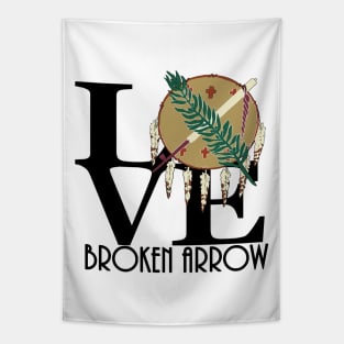 LOVE Broken Arrow Tapestry