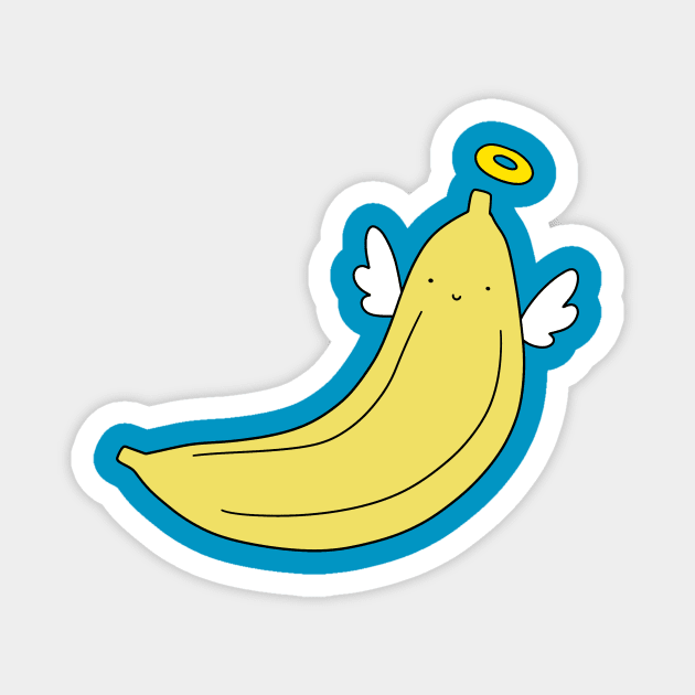 Angel Banana Magnet by saradaboru