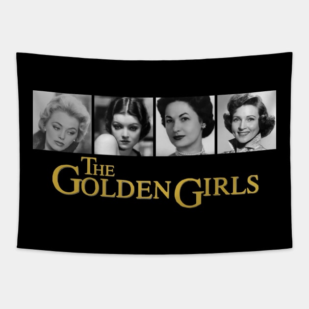 Christmas golden girls Tapestry by iniandre