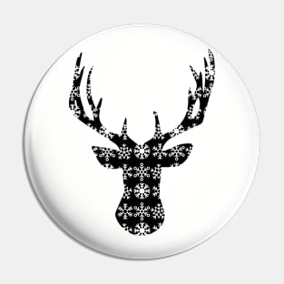 Christmas Deer - geometric vector art Pin