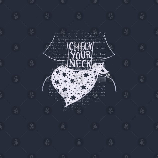 Check Your Neck Female2- white design by Polkadotdreamer