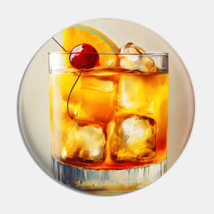 Whiskey Sour Cocktail Pin