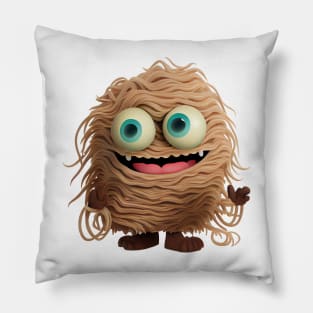 Noodle Monster - A Smiling Pile of Noodles Pillow