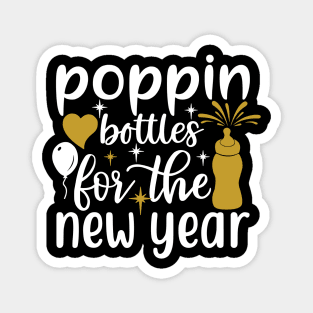 Poppin' Bottles in the New Year 2023 Magnet