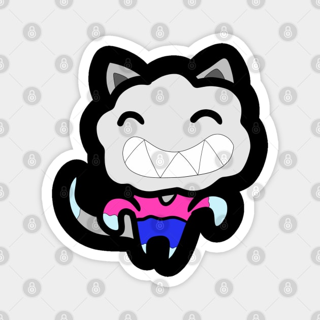 The cute smile monster cat Magnet by FzyXtion
