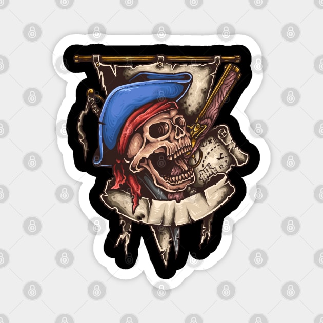 Skull king Magnet by SAN ART STUDIO 