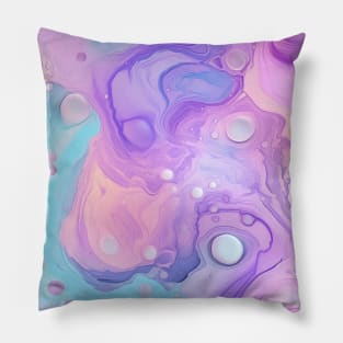 Abstract oil and water mix background Pillow