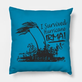 I Survived Hurricane Irma Pillow