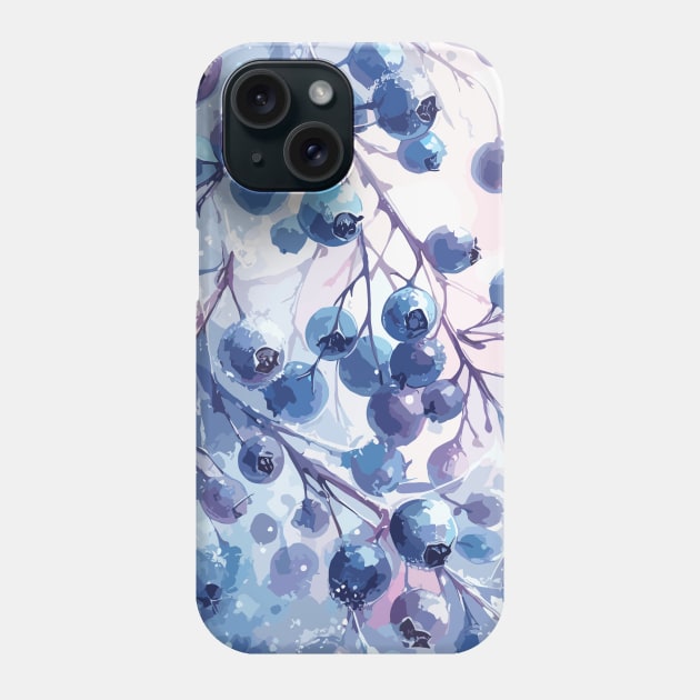 Winter Berries Phone Case by Siha Arts