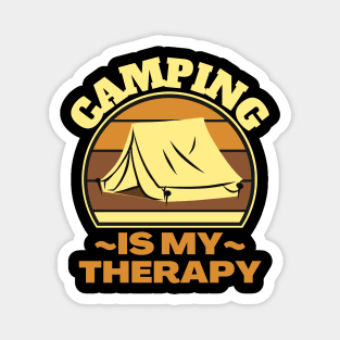 Camping Is My Therapy Magnet