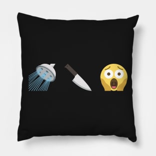 Psycho Emoji Graphic Pillow