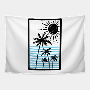 Beach beachlife sunset sun and beach summers Tapestry