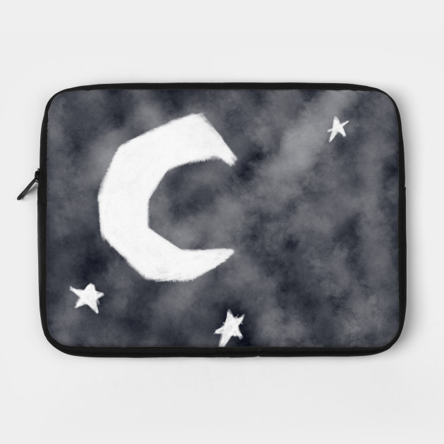 Moon and stars
