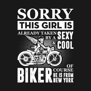 this girl taken by a biker T-Shirt