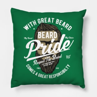 Beard pride Pillow