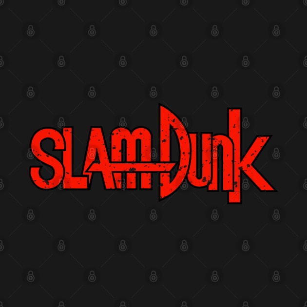 Slam Dunk Anime Manga Vintage Logo by Mandra