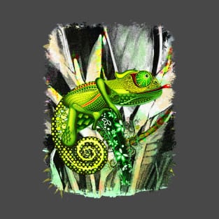 Chameleon Hunter Weird Surreal Animal T-Shirt